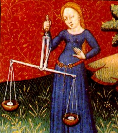 Los Libra siempre están sopesando las cosas para encontrar el justo medio de sus decisiones. // Imagen: Wiki Commons.