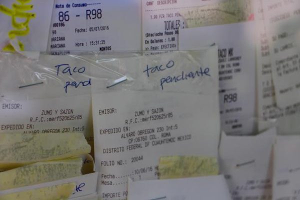 Taco pendiente