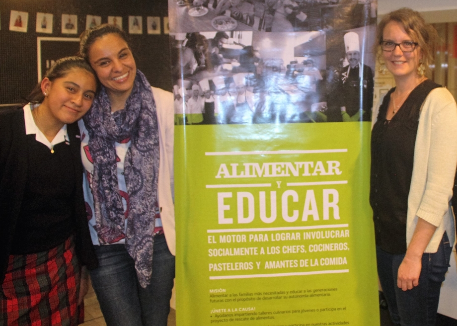 Marisol, Anaís Salgado, Asistente General y Florence Roy-Allard, Directora General de La Tablée des Chefs.// Foto: Roxana Zepeda.