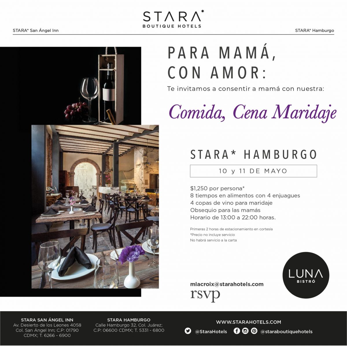 lugares para comer el día de las madres