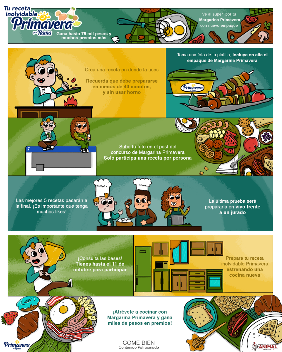 receta inolvidable con primavera
